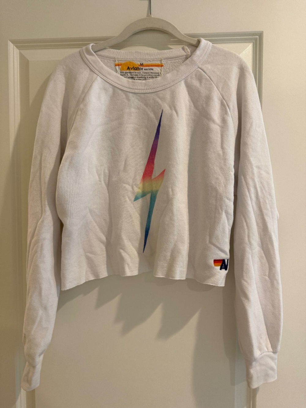 Aviator Nation White Sweatshirt